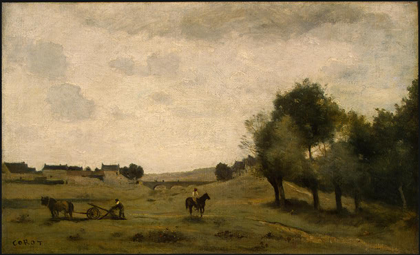 Вид близ Эпернона, 1850 - 1860 - Камиль Коро