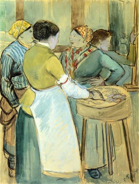 Market at Pontoise, c.1880 - c.1882 - Camille Pissarro