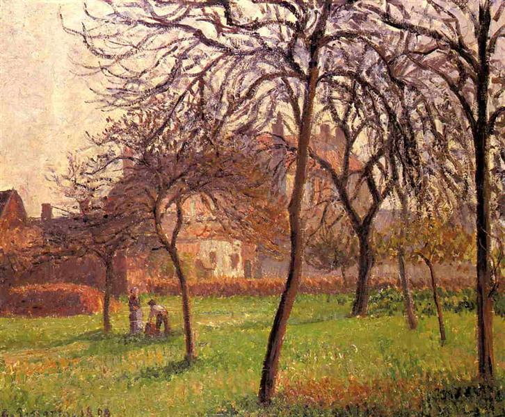 Mother Lucien s Field at Eragny, 1898 - 卡米耶·畢沙羅