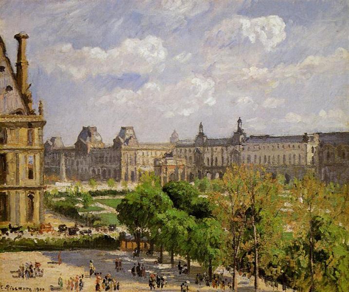 Place du Carrousel, the Tuileries Gardens, 1900 - Камиль Писсарро