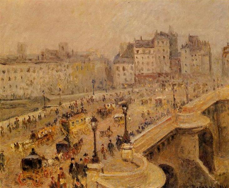 Pont Neuf Fog, 1902 - Camille Pissarro