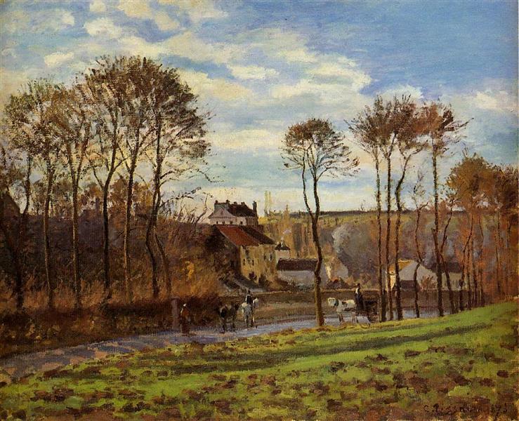 Pontoise, Les Mathurins, 1873 - Camille Pissarro