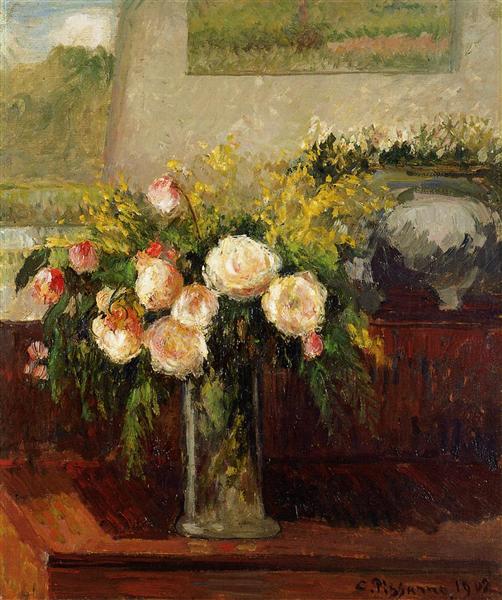 Roses of Nice, 1902 - Camille Pissarro