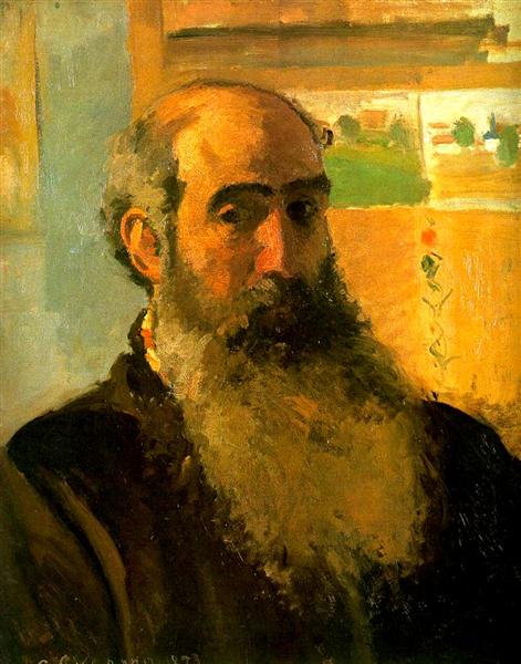 Self Portrait, 1873 - 卡米耶·畢沙羅