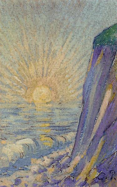 Sunrise on the Sea, c.1883 - Камиль Писсарро