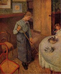La Petite Bonne de campagne - Camille Pissarro