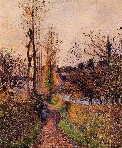 The path of Basincourt, 1884 - Camille Pissarro