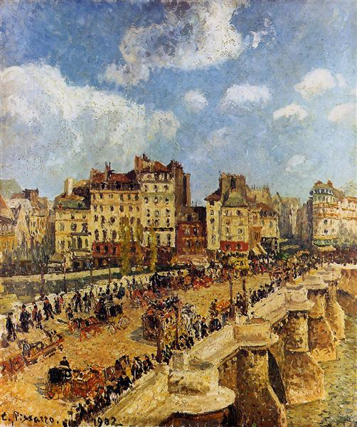 The Pont Neuf, 1902 - Каміль Піссарро