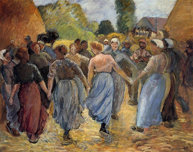 The Roundelay, 1892 - Camille Pissarro