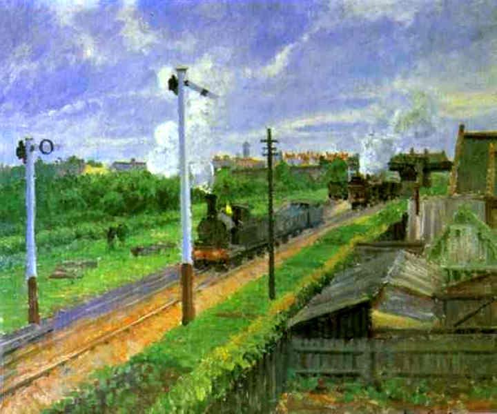 The Train, Bedford Park, 1897 - Camille Pissarro