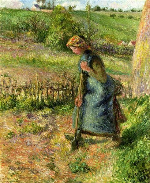 Woman Digging, 1883 - Camille Pissarro