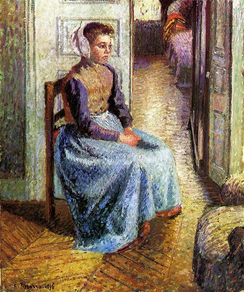 Young Flemish maid - Camille Pissarro