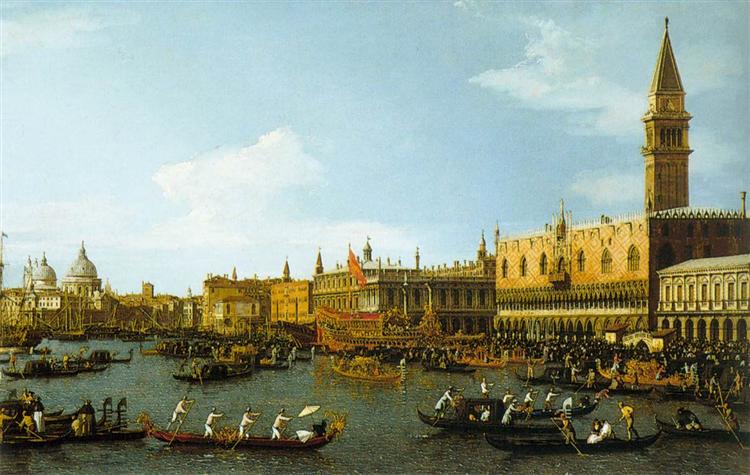 The Bucintoro, Venice, 1747 - Каналетто