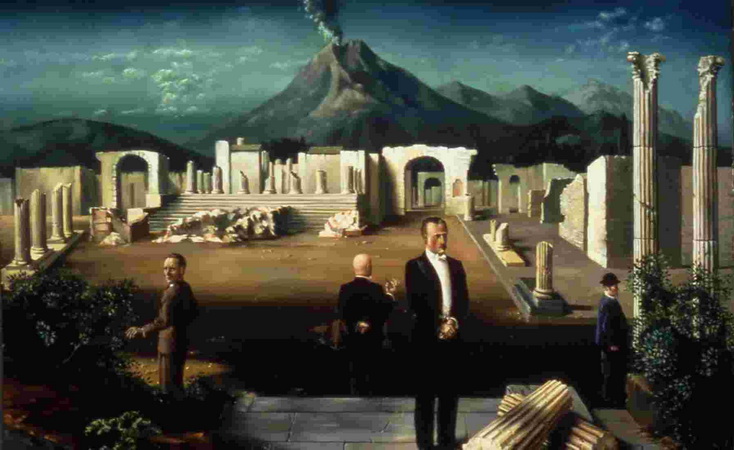 De laatse bezoekers van Pompeii, 1931 - Carel Willink