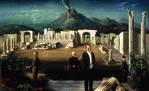 De laatse bezoekers van Pompeii - Carel Willink