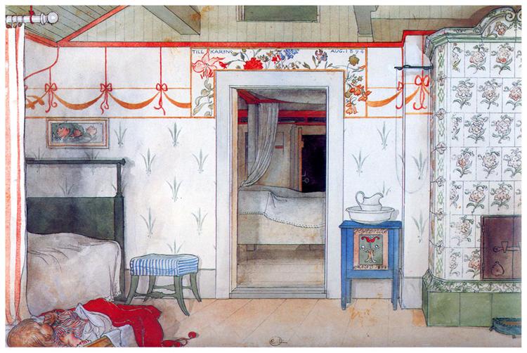 Brita's Forty Winks, c.1895 - Carl Larsson