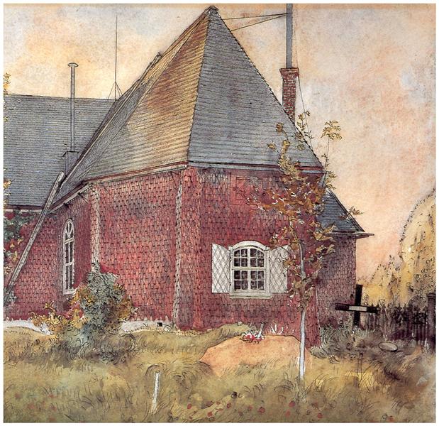 Old Sundborn Church, c.1895 - Carl Larsson