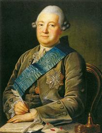 Portrait of Adam Vasilevich Olsufyev - Carl-Ludwig Johann Christineck