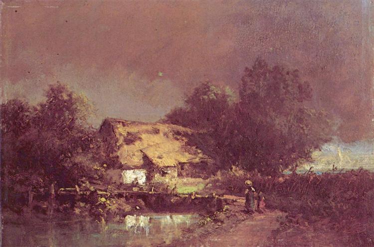 Thunderstorm, c.1870 - Carl Spitzweg