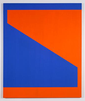 Blue with Orange, 1984 - Carmen Herrera