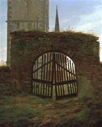 Churchyard Gate - Caspar David Friedrich