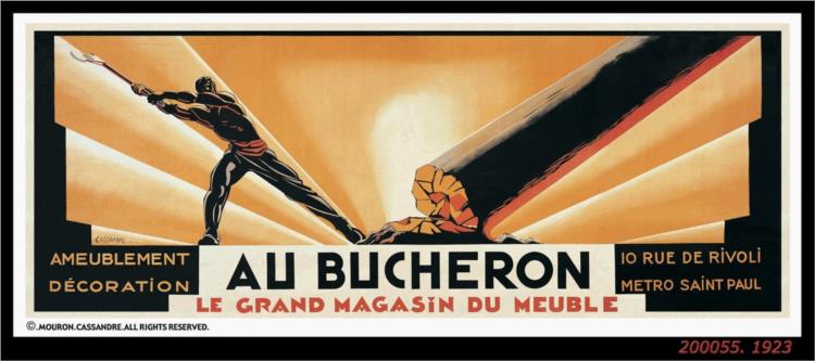 Au Bucheron, 1923 - Cassandre
