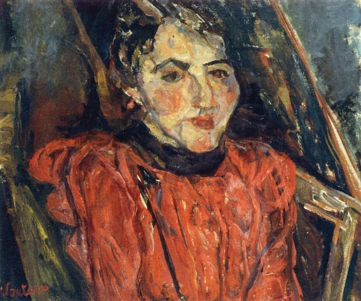 Portrait of Madame X (also known as Pink Portrait), c.1919 - Хаим Сутин