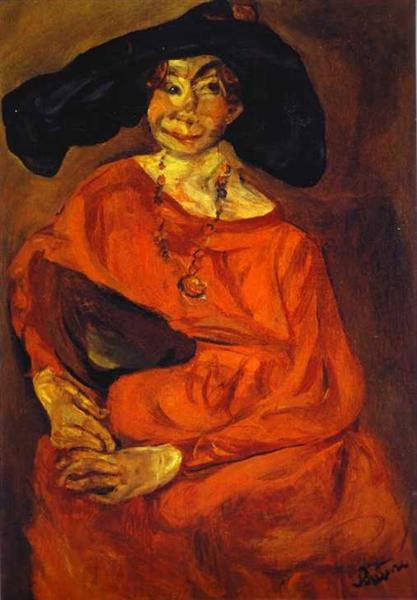 Woman in Red, c.1923 - c.1924 - Хайм Сутін