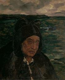 Old Woman of Brittany - Charles Cottet