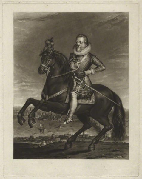King James I of England and VI of Scotland, 1814 - Чарльз Тернер