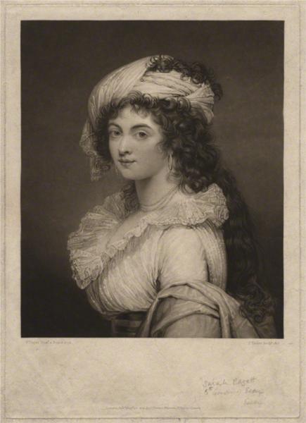 Sarah Capell-Coningsby (née Bazett), Countess of Essex, 1816 - Charles Turner