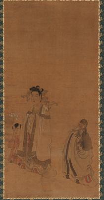 The Dragon King Revering the Buddha - Chen Hongshou