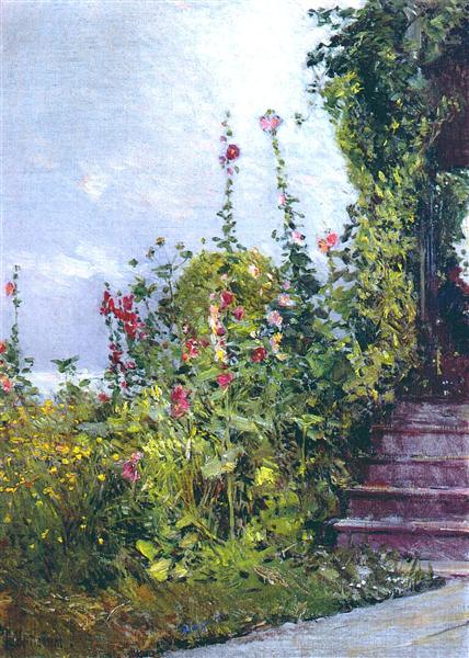 Celia Thaxter's Garden, Appledore, Isles of Shoals, 1890 - 柴爾德．哈薩姆