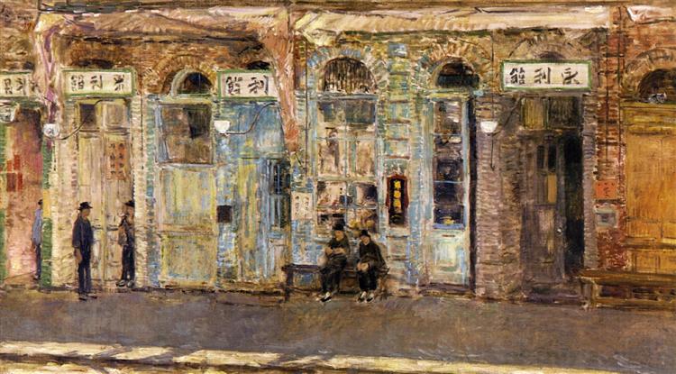 The Chinese Merchants 1909 Childe Hassam WikiArt