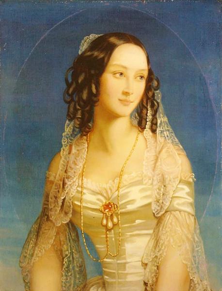 Christina Robertson Portrait of Duchess Zinaida Yusupova Ölbild Handbemalt 60x90