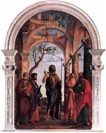St. John the Baptist and Saints - Чима да Конельяно