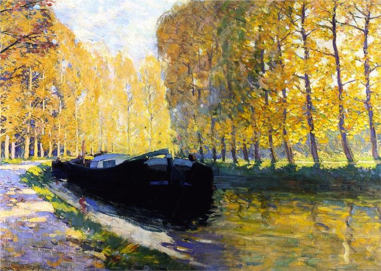 Canal du Loing, 1908 - Clarence Gagnon