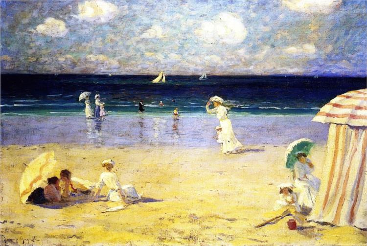 Summer Breeze at Dinard, 1907 - Clarence Gagnon