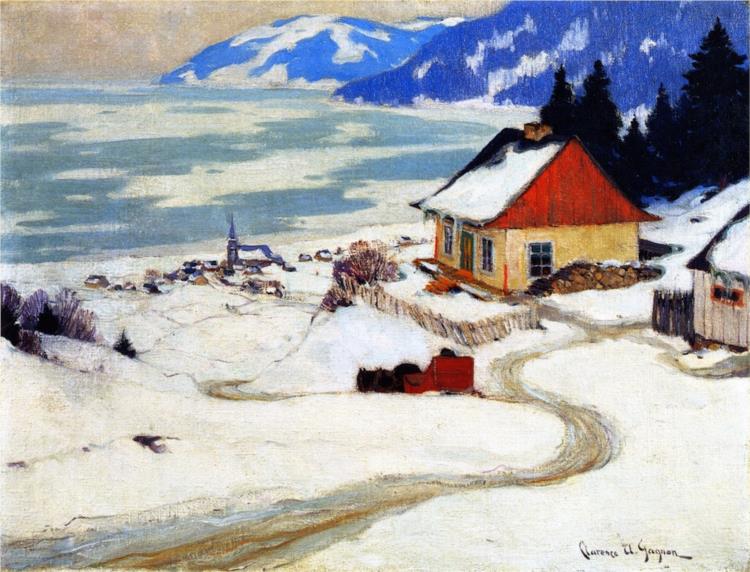 The Red Sleigh, 1925 - Clarence Gagnon