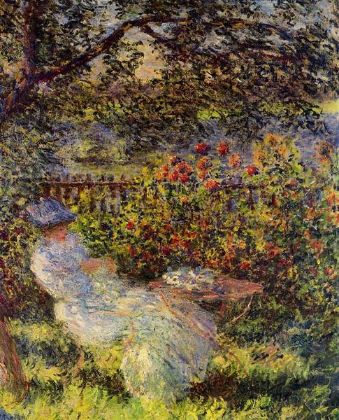 Алиса Хосхеде в саду, 1881 - Клод Моне