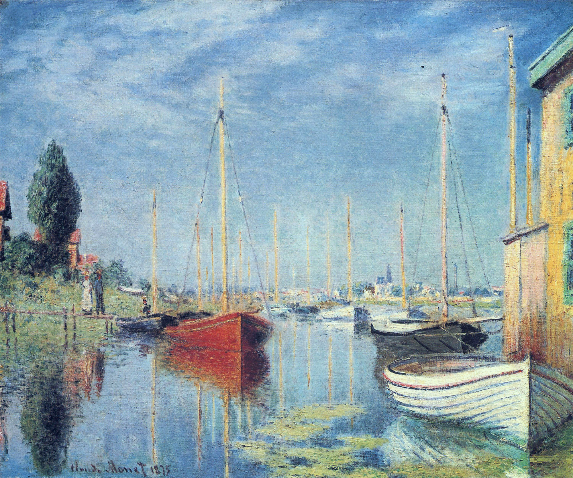claude monet sailboat paintings
