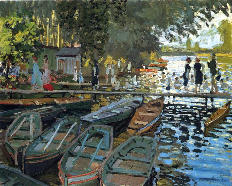 Baigneurs à la Grenouillère, 1869 - Claude Monet