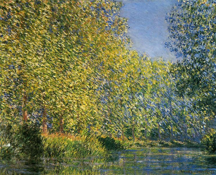 Bend in the River Epte, 1888 - Claude Monet
