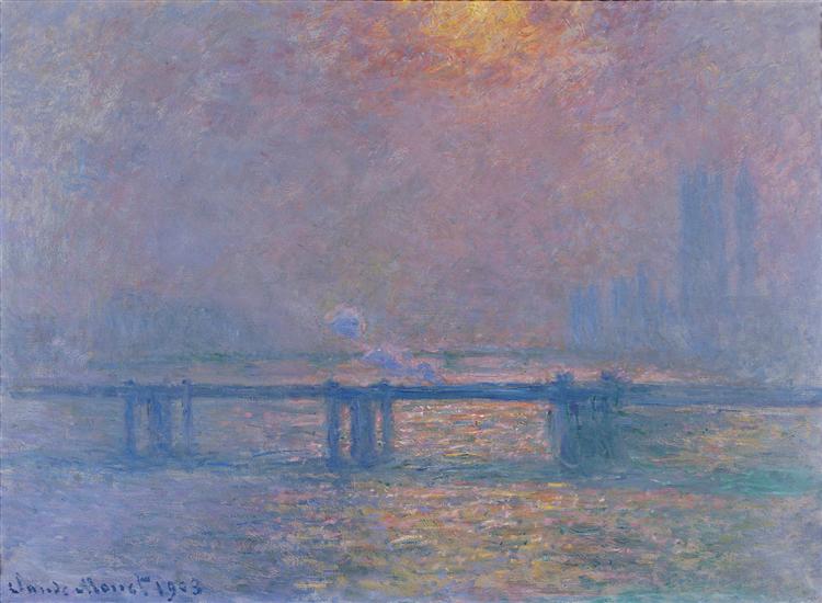 Charing Cross Bridge, The Thames, 1903 - 莫奈