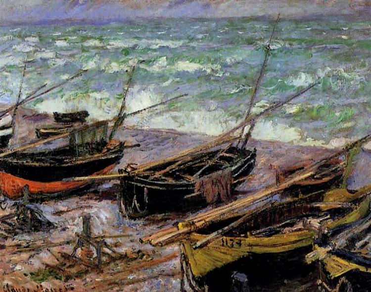 Fishing Boats, 1885 - 莫內