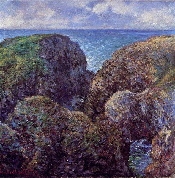 Group of Rocks at Port-Goulphar, 1886 - Claude Monet
