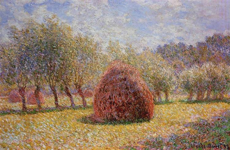 Haystacks at Giverny, 1895 - 莫內