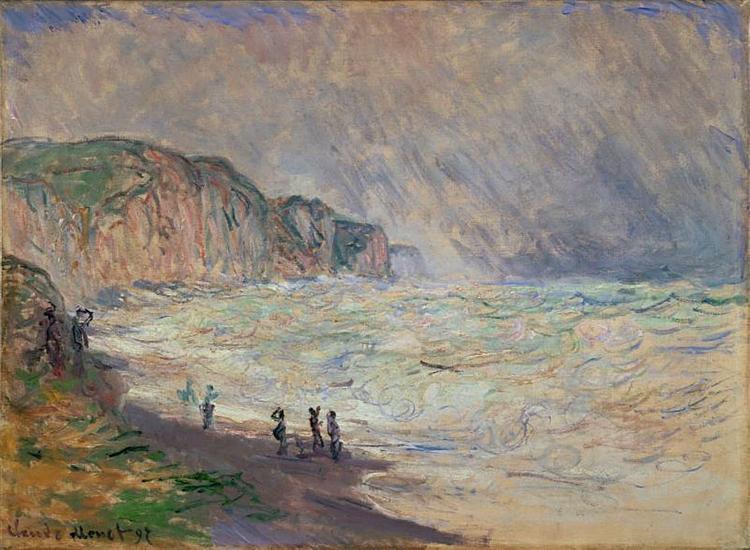 Heavy Sea at Pourville, 1897 - 莫內
