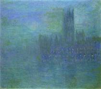 Вестминстерский дворец, эффект тумана - Клод Моне
