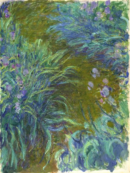 Path through the Irises 02, 1914 - 1917 - Claude Monet